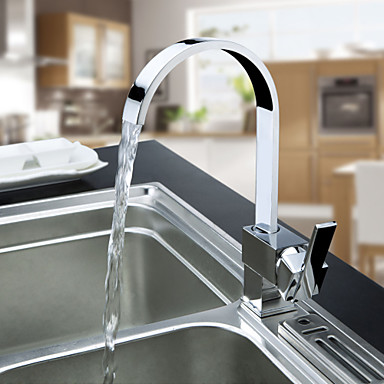 Chrome Finish Solid Brass Kitchen Faucet T0721 Chrome Finish Solid Brass Kitchen Faucet T0721
