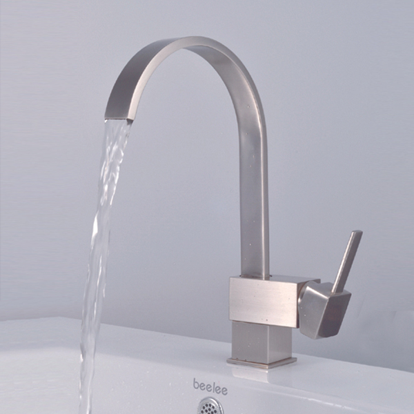 Single Handle Nickel Brushed Centerset Kitchen Faucet T0721S Single Handle Nickel Brushed Centerset Kitchen Faucet T0721S