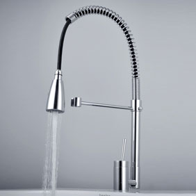 Solid Brass Spring Kitchen Faucet Nickel Brushed Finish T0747S Solid Brass Spring Kitchen Faucet Nickel Brushed Finish T0747S
