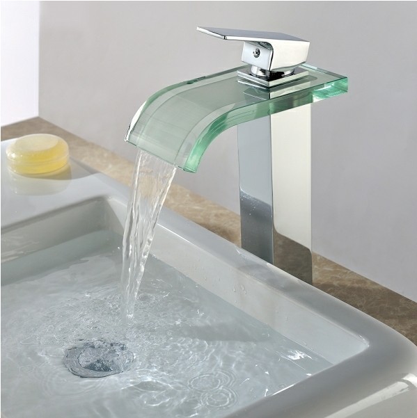 Single Handle Chrome Waterfall Bathroom Sink Faucet T0822H Single Handle Chrome Waterfall Bathroom Sink Faucet T0822H