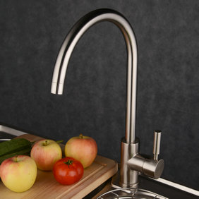 Contemporary Single Handle Brass Kitchen Faucet T1729N Contemporary Single Handle Brass Kitchen Faucet T1729N