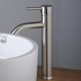 Single Handle Nickel Brushed Centerset Bathroom Sink Faucet T1802S Single Handle Nickel Brushed Centerset Bathroom Sink Faucet T1802S