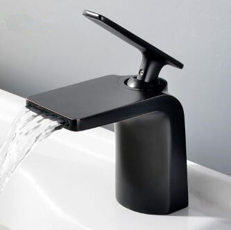 Antique Basin Faucet Black Bronze Brass Watefall Bathroom Sink Faucet FB0107 Antique Basin Faucet Black Bronze Brass Watefall Bathroom Sink Faucet FB0107