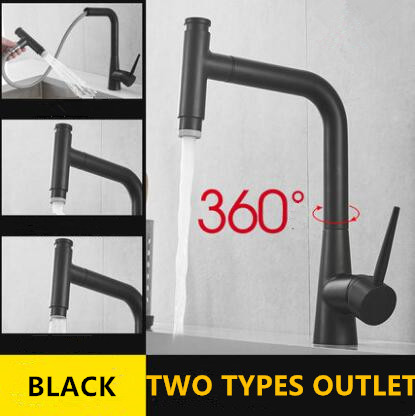 Kitchen Pull Out Black Printed Brass Rotatable Mixer Kitchen Sink Faucet FB0179 Kitchen Pull Out Black Printed Brass Rotatable Mixer Kitchen Sink Faucet FB0179