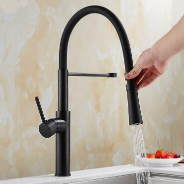 Creative Designed Black Brass Rotatable Pull Out Mixer Kitchen Sink Faucet FB0190 Creative Designed Black Brass Rotatable Pull Out Mixer Kitchen Sink Faucet FB0190