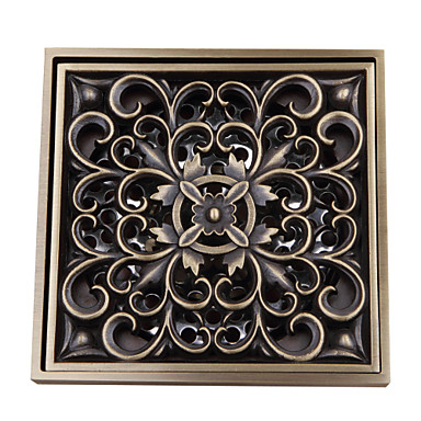 Bathroom Accessory Antique Brass Finish Solid Brass Floor Drain FD004 Bathroom Accessory Antique Brass Finish Solid Brass Floor Drain FD004
