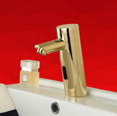 Antique Golden Printed Cold Only Automatic Bathroom Sink Faucet FG200T Antique Golden Printed Cold Only Automatic Bathroom Sink Faucet FG200T