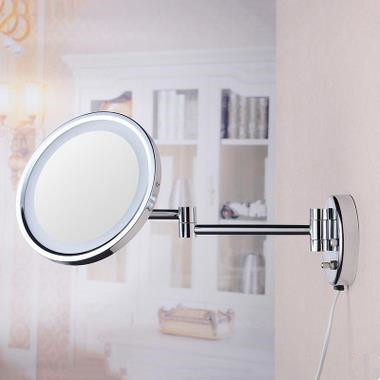 8 Inch Chrome Two Sides Wall Mounted LED Bathroom Make Up Mirrors MB168 8 Inch Chrome Two Sides Wall Mounted LED Bathroom Make Up Mirrors MB168