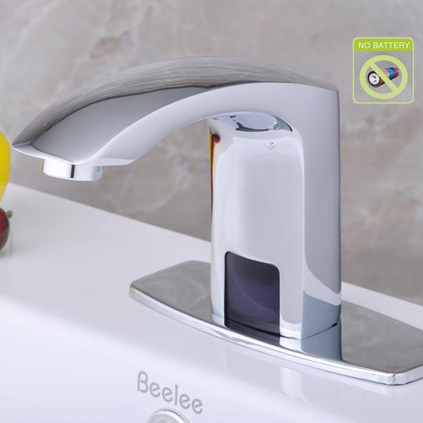 Contemporary Bathroom Sink Faucet with Hydropower Automatic Sensor - T0102P Contemporary Bathroom Sink Faucet with Hydropower Automatic Sensor - T0102P