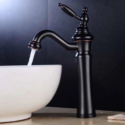 Antique Basin Faucet Black Bronze Brass Mixer High Version Bathroom Sink Faucet T0228BH Antique Basin Faucet Black Bronze Brass Mixer High Version Bathroom Sink Faucet T0228BH