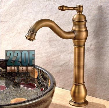 Antique Brass High Version Mixer Bathroom Sink Faucet TA0199F Antique Brass High Version Mixer Bathroom Sink Faucet TA0199F