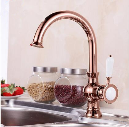 New Arrival Antique Brass Rose Gold Kitchen Sink Faucet TA0218R New Arrival Antique Brass Rose Gold Kitchen Sink Faucet TA0218R