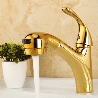 Antique Rotatable Brass Pull Down Kitchen Sink Faucet TA159G Antique Rotatable Brass Pull Down Kitchen Sink Faucet TA159G