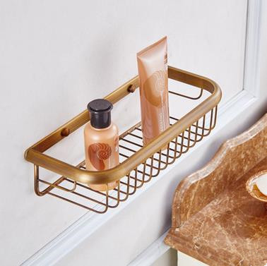 Antique Brass Finish Single Layer Wall-mounted Soap Basket TAB1013 Antique Brass Finish Single Layer Wall-mounted Soap Basket TAB1013
