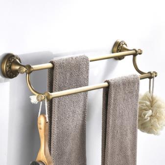 Double Antique Brass Towel Bar TAB6102