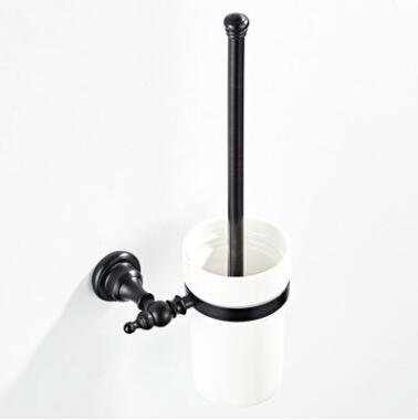 Antique Black Bronze Brass Wall-mounted Toilet Brush Holder Set TB059 Antique Black Bronze Brass Wall-mounted Toilet Brush Holder Set TB059