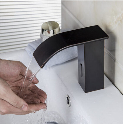 Antique Brass Black Bronze Waterfall Mixer Water Automatic Bathroom Sink Faucet TB0722 Antique Brass Black Bronze Waterfall Mixer Water Automatic Bathroom Sink Faucet TB0722