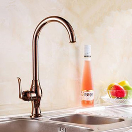New Antique Brass Rose Golden Single Handle Kitchen Sink Faucet TB439R New Antique Brass Rose Golden Single Handle Kitchen Sink Faucet TB439R