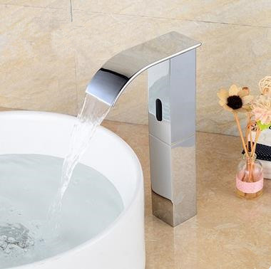 New Chrome Automatic Single Cold Free Hands Bathroom Sink Faucet TC320T New Chrome Automatic Single Cold Free Hands Bathroom Sink Faucet TC320T
