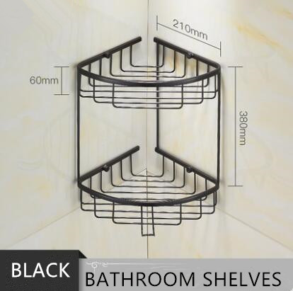 Antique Black Bronze Brass Double Shelves Bathroom Accessories TCB0170 Antique Black Bronze Brass Double Shelves Bathroom Accessories TCB0170