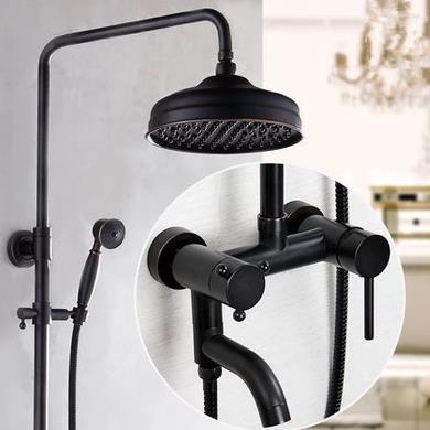 Antique Black Bronze Brass Bathroom Shower Faucets Set TFB560 Antique Black Bronze Brass Bathroom Shower Faucets Set TFB560