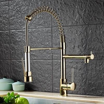 Antique Brass Golden Kitchen Pull Out Mixer Sink faucet TG2098 Antique Brass Golden Kitchen Pull Out Mixer Sink faucet TG2098