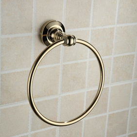 Antique Brass Ti-PVD Wall-mounted Towel Ring TGB1007