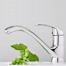 Chrome Single Handle Centerset Kitchen Faucet T18005 Chrome Single Handle Centerset Kitchen Faucet T18005